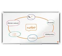 Nobo Premium Plus Widescreen Enamel Magnetic Whiteboard - 890x500mm, Aluminium Trim, EU Ecolabel Certified, 1915366