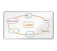 Nobo Magnetic Whiteboard Wide Premium Plus Dry Erase Steel Office Wall Hanging