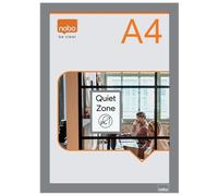 Nobo Self-adhesive Magnetic Poster Frame A4 Silver 1915696