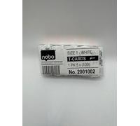 Nobo Size 1 T-Cards White Pack of 100