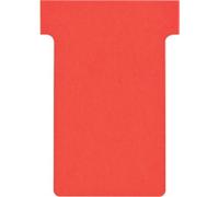 Nobo Size Size 2 T-Cards 4.9 x 8.5 cm Red Pack of 100