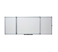 Nobo Steel Magnetic Triptych Vitrified 120-board 240x90 Cm