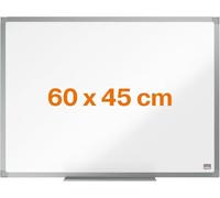 ACCO NOBO Magnetic Whiteboard Essence 600x450 mm Silver - Aluminium Trim, Corner Mount & Pen Tray
