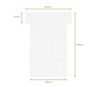 Nobo T-Card Size 2 48 x 85mm White (100 Pack) 2002002