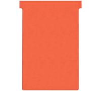 Nobo T-Card Planning Cards, Red, Size 4, Pack Of 100 Planning Card Re-Fills, Office Wall Planner System, 2004003