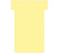 Nobo T-Card Planning Cards, Yellow, Size 2, Pack Of 100 Planning Card Re-Fills, Office Wall Planner System, 2002004