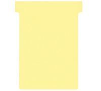 Nobo T-Cards Tab Top 15mm W92x Bottom W80x Full H120mm Size 3 Yellow Ref 32938915 [Pack of 100]