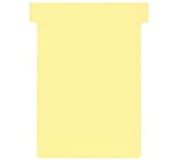 Nobo T-Cards Tab Top 15mm W92X Bottom W80X Full H120mm Size 3 Yellow Ref 32938915 Pack Of 100