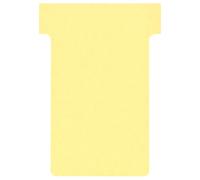 Nobo T-Card Planning Cards, Yellow, Size 2, Pack Of 100 Planning Card Re-Fills, Office Wall Planner System, 2002004