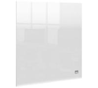 Nobo Transparent Acrylic Mini Desktop or Wall Mounted Whiteboard, Portable, Dry Erase, Frameless, 300 x 300 mm, Includes Marker Pen And Mounting Pads, Clear, 1915616