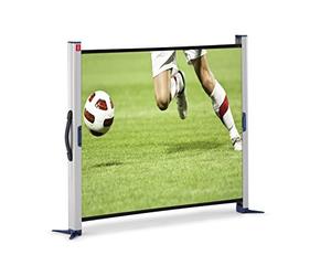 Nobo Ultra Portable Pop-Up projection screen Ideal For Mobile Presenting, Matte White Surface With Mini Stand & Lightweight Aluminium Case, 1000 x 750mm, 1901954