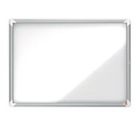 Nobo Premium Plus 8xa4 Sheets Exterior Display Case Magnetic White Background Clear