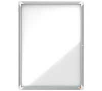 Nobo Premium Plus 9xa4 Sheets Exterior Display Case Magnetic White Background Clear