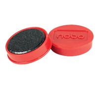 Nobo Whiteboard Magnets Red 0.8 kg Bearing Capacity 32 mm Pack of 10