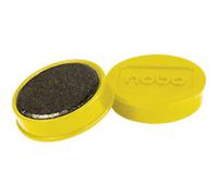 Nobo Whiteboard Magnets Yellow 0.8 kg Bearing Capacity 32 mm Pack of 10
