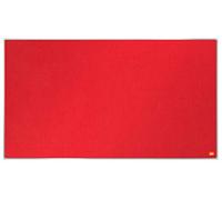 Nobo Widescreen Felt Noticeboard, 890 x 500 mm, Slim Trim Frame, InvisaMount Mounting System, Impression Pro, Red, 1915420