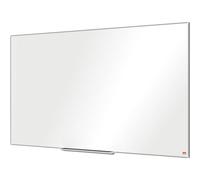 Nobo Widescreen Magnetic Steel Whiteboard With Pen Tray, 1220 x 690mm, Slim Trim Frame, InvisaMount Mounting System, Impression Pro, 122 x 69cm, White, 1915255