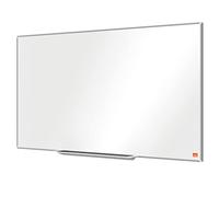 Nobo Widescreen Magnetic Steel Whiteboard With Pen Tray, 890 x 500mm, Slim Trim Frame, InvisaMount Mounting System, Impression Pro, 89 x 50cm, White, 1915254