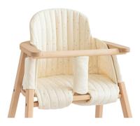 Nobodinoz - Growing Green Cushion For High Child Chair, Natural Honey Sweet Dots - Honey