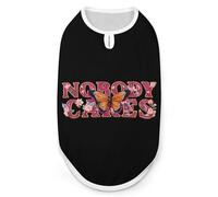 Nobody Cares Funny Dog Vest Cute Sleeveless Pet Shirt Pullover Cats T-Shirts Tank Tops S