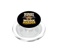 Nobody Cares Work Harder Funny Weightlifting Gym PopSockets PopGrip for MagSafe
