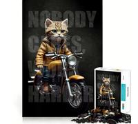 Nobody Cares Work Harder Hard Jigsaw Puzzle for Adults 1000 Pieces Solid Logic Toy Simple Fun Precision Cut (50x75cm)