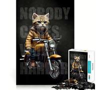 Nobody Cares Work Harder Jigsaw Puzzle for Teenagers 1000 Pieces Intellect Toy Calm Escape Quality Cut Seasonal Gift (38x26cm)