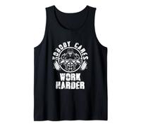 Nobody Cares Work Harder - Motivational Fitness Gym Workout Tank Top