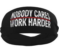 Nobody Cares Work Harder Sports Sweatband Headband for Men & Women for Tennis, Basketball, Running, Gym, Working Out