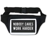 Nobody Cares Work Harder Waist Bag Fanny Pack White
