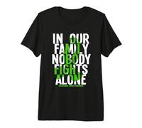 Nobody Fights Alone Gallbladder Cancer Awareness Premium T-Shirt