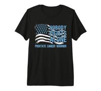 Nobody Fights Alone Prostate Cancer Warrior Light Blue Premium T-Shirt