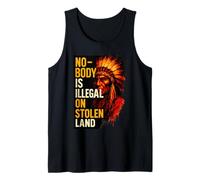 Nobody is Illegal on Stolen Land Design Tank Top
