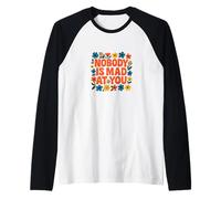 Nobody is Mad at You Soft Reassurance Anxiety Design Raglan Baseball Tee