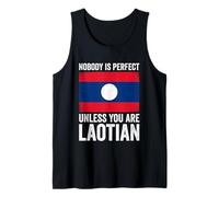 Nobody is Perfect Unless You are Laotian Laos Tank Top
