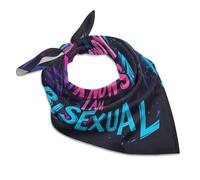Nobody Knows I Am Bisexual Women's Head Scarf Hair Square Scarves Headscarf for Sleeping Travel Beach 25"x25"