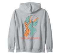 Nobody Knows I'm A Lesbian (Funny LGBTQ Gay Statement) Zip Hoodie