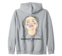 Nobody Knows I'm A Lesbian (LGBTQ Gay Outing Statement) Zip Hoodie