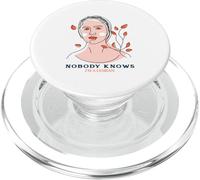 Nobody Knows I'm A Lesbian (LGBTQ Gay Woman Graphic) PopSockets PopGrip for MagSafe
