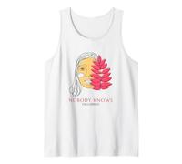 Nobody Knows I'm A Lesbian (LGBTQ Gay Woman Graphic) Tank Top