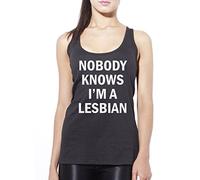 Nobody Knows I'm A Lesbian Women's Vest - Black Small