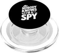Nobody Knows I'm a Spy Funny Secret Agent Humor PopSockets PopGrip for MagSafe