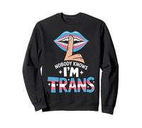 Nobody Knows I'm Trans LGBTQ Pride Month Trans Transgender Sweatshirt