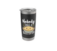 Nobody Likes A Soggy Bottom British Baking White Text Stainless Steel Insulated Tumbler