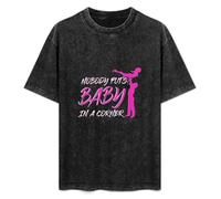 Nobody Puts Baby in The Corner Dirty Dancing Men's Black T-Shirt Unisex Tee M