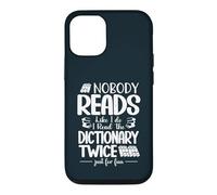 Nobody Reads Like I Do I Read The Dictionary Twice Case for iPhone 12/12 Pro