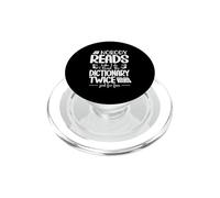Nobody Reads Like I Do I Read The Dictionary Twice PopSockets PopGrip for MagSafe