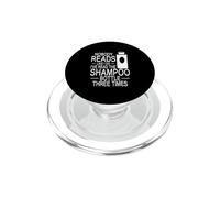 Nobody Reads Like I Do Shampoo Bottle Three Times Reading PopSockets PopGrip for MagSafe