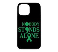 Nobody Stands Alone Green Ribbon Mental Health Awareness Case for iPhone 13 Pro Max