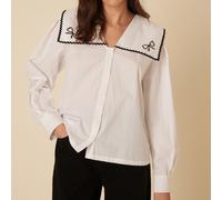 Nobody's Child Bingley Cotton-Poplin Blouse - UK 12